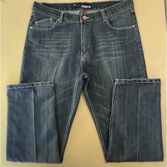Mecca Straight Fit Jeans Men’s 40x34 Dark Blue - Picture 1 of 10